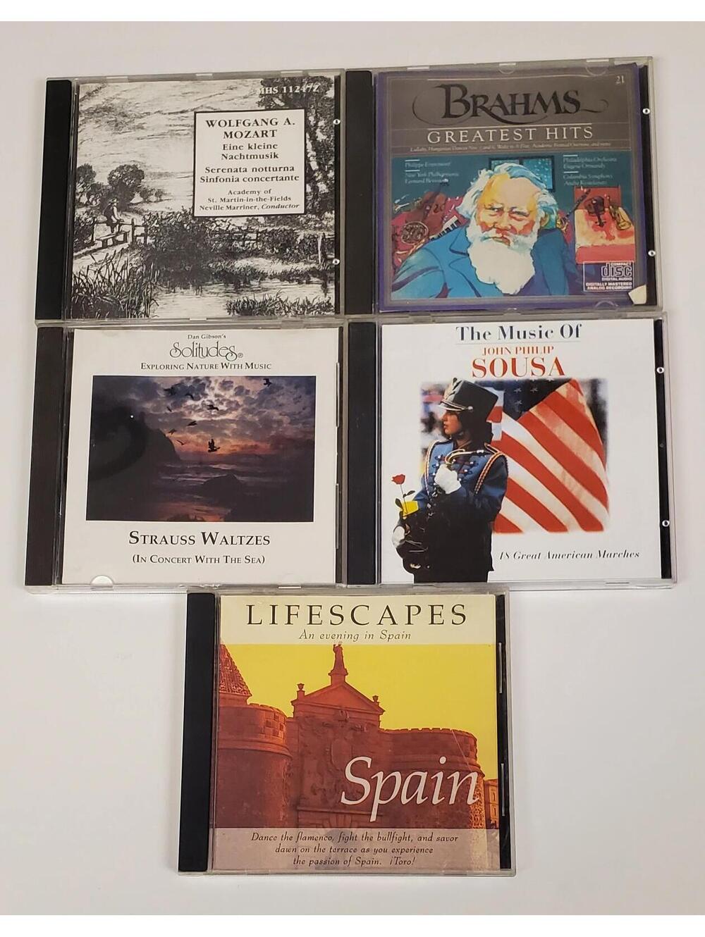 Classical and Traditional Music CD Collection - Wolfgang A. Mozart, Brahms+ VG